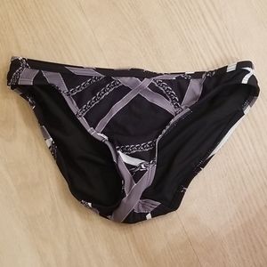 Michael Kors black gray bikini bottom